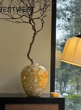 桌面摆件客厅玄关装饰摆件落地花瓶摆设电视柜家居饰品高级感小众