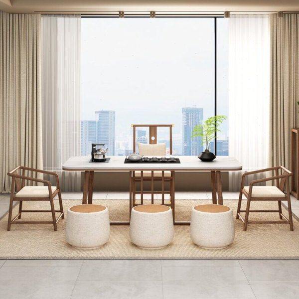 实木岩板茶台桌椅阳台办公茶台岩板茶台桌轻奢桌茶几现代简约茶桌,淘宝优惠券,粉丝福利购,淘宝优惠卷