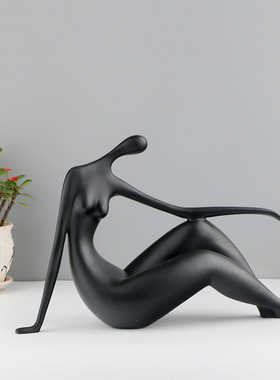 北欧创意电视柜人物摆件雕塑工C艺品客厅样板间家居隔断装饰品
