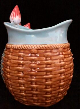 陶瓷莲藕螃蟹摆件家居玄关招财客厅摆设水培养植物绿箩富贵竹花瓶