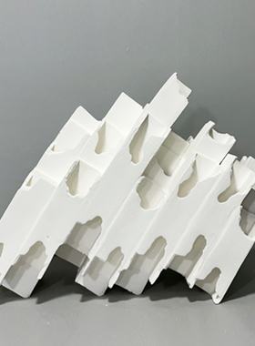 现代简约艺术黄白相间陶瓷花w器摆件样板间售楼处客厅庭院装饰摆