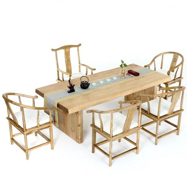 全实木茶桌椅组合 原木新中式泡茶桌大板茶几做旧功夫茶台,淘宝优惠券,粉丝福利购,淘宝优惠卷