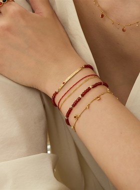 【新款】ARSIS银饰秘密花园仲夏蓝调吊坠手链高级手绳精致百搭女