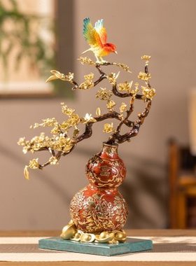 朱炳仁铜 福禄满堂家居玄关装饰电视柜桌面艺术摆件乔迁送礼