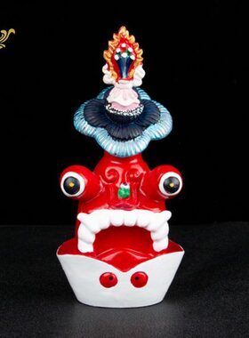 朵玛食子藏式树脂彩绘西藏密宗供奉八供玄关家居摆件摩尼宝包邮