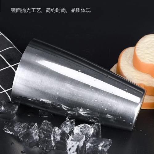 不锈钢调酒杯 花式调酒练习听 厅杯 酒吧用 搅拌杯 奶昔机用杯子 - 图0
