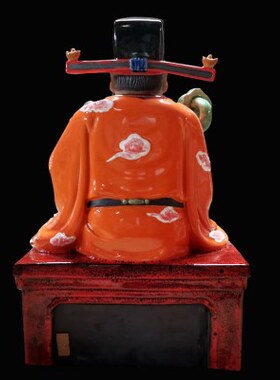 石湾公仔陶瓷文财神招财摆件开业礼品店铺办公室门厅供奉新房摆设