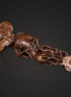 大仕缘紫铜工艺品家居客厅摆件如意人生开业乔迁生日礼品如意摆设