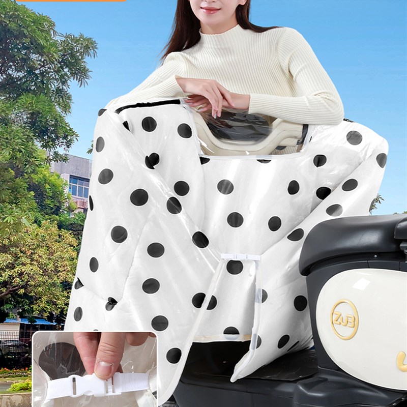 【全身防水膜】电动车挡风被冬季加绒加厚电瓶防水2025新款 - 图1