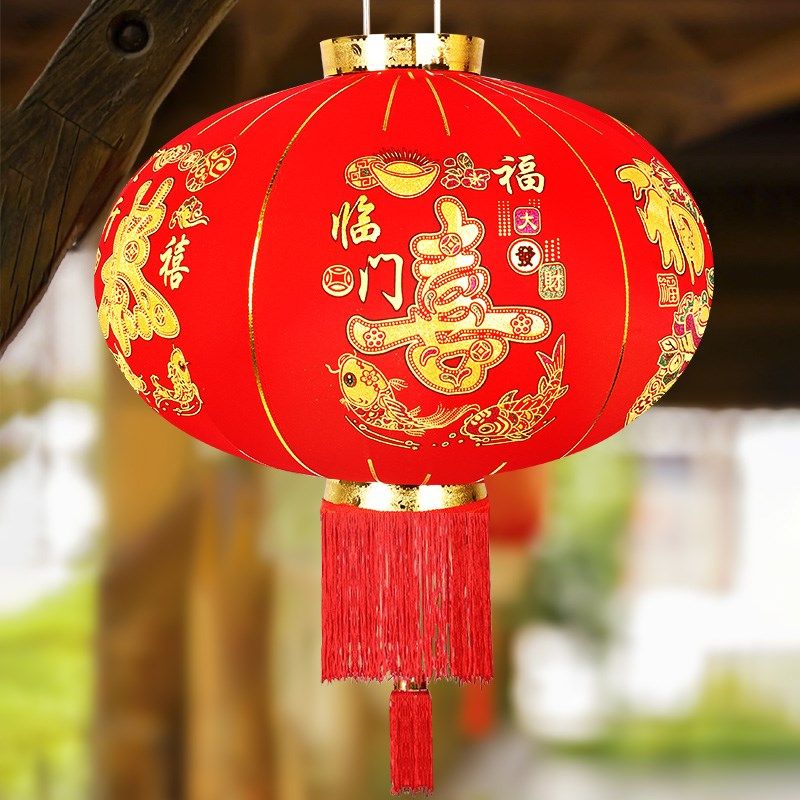 2024新款红灯笼大门口一对吊灯新C年过年迎新春节阳台装饰挂饰宫 - 图3