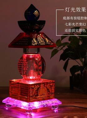 (多款式可选)一切如来心秘密全身宝箧印塔 P五轮塔 水晶佛塔摆件