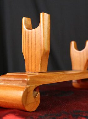 剑架木刀架底座简易刀架客厅简约摆件桃木剑托家居实木装饰品摆设