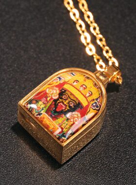 扎基拉姆唐卡小吊坠唐卡嘎乌盒黄财神虚空藏菩萨本命绿度母吉祥