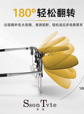 索途偏光开车驾驶镜夜视镜夹片