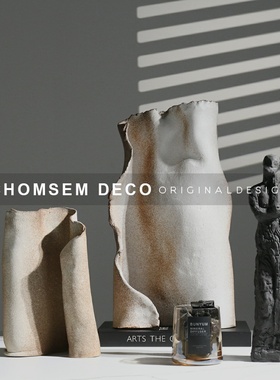 现代家居软装轻奢书卷摆q件售楼处样板间书房玄关酒柜壁柜桌面摆