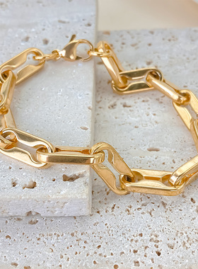 简约箱包链条高颜值金色