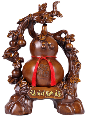 招财葫芦摆件酒柜红酒架客厅电视柜D创意玄关室内家居装饰品开业