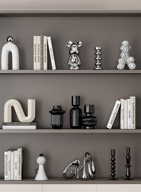 轻奢酒柜装饰品摆件现s代简约客厅电视餐边展示柜家居饰品摆设