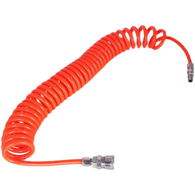9米弹簧管带公母接头PU气管软管气泵气动工具空压机高压伸缩管,淘宝优惠券,粉丝福利购,淘宝优惠卷