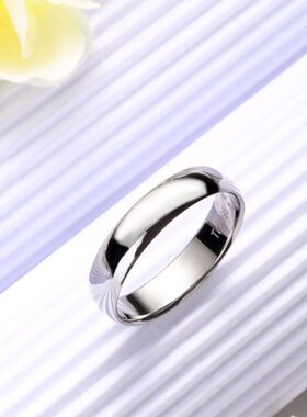 【无期】纯铂纯钽纯铌纯铼纯铱情侣对戒稀有金属简约素圈戒指男女