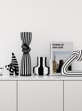 北欧风现代艺术摆件简约抽象高档软装创意客厅电视柜酒柜桌面饰品