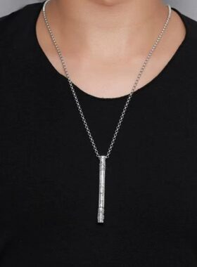 藏银大圣孙悟空金箍棒银吊坠男士挂件护身符定海神针转运项链潮男