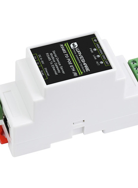 微雪 RS485转RJ45以太网 POE TCP/IP转串口模块 导轨式模组工业级