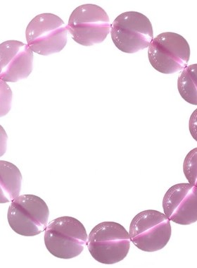 收藏级星光粉水晶手串六芒星粉晶手链高冰少女Q心礼物闺蜜情侣款