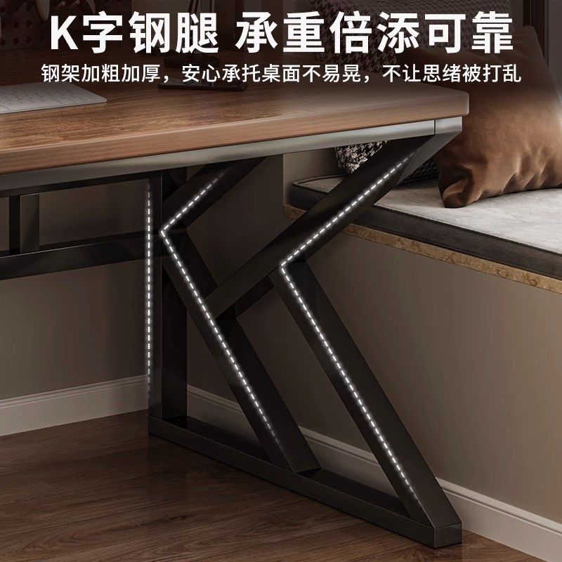 洞洞板书桌书架一体桌子学习桌台式电脑桌卧室家用中小学生写字桌,淘宝优惠券,粉丝福利购,淘宝优惠卷