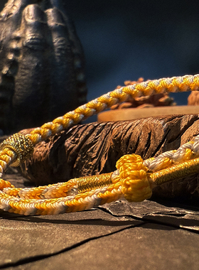 2026年本命年手工编织金龙鳞手链