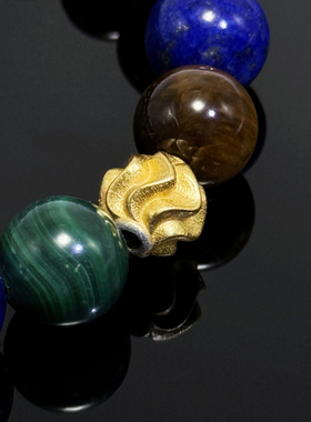 BUDDIA新款青金石虎眼本命年手链