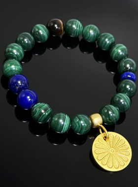 BUDDIA转运孔雀石手链