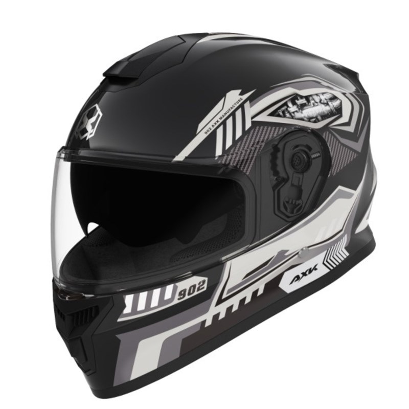 AXK炫酷摩托车男女士头盔3C认证电动车冬季防风保暖机车Z安全帽A - 图3