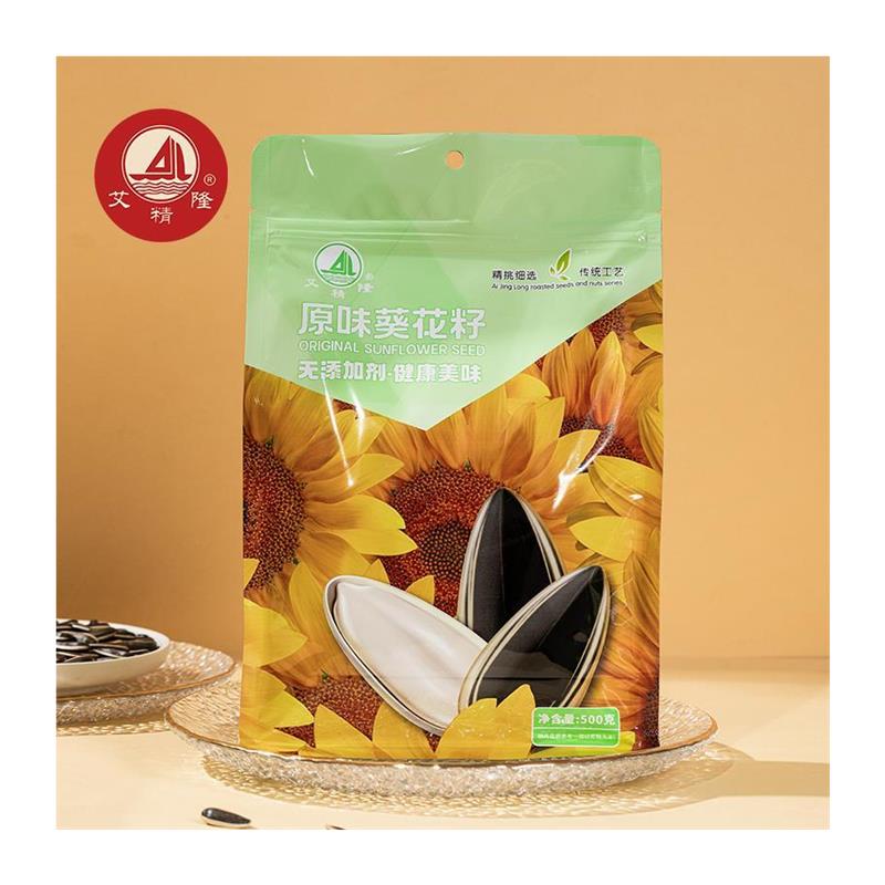 D正品艾精隆原味瓜子炒熟大颗粒五香多味葵花子新货炒货休闲零食 - 图3