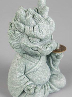 逗兽记 入户玄关装饰摆件轻奢高档青砂石鱼缸造景摆设可养小茶玩