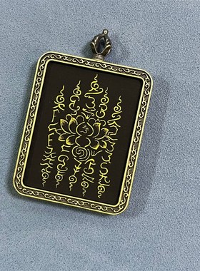 非手绘唐卡吊坠五台山五爷文殊佛牌项链景区寺院纪念X品代发配小