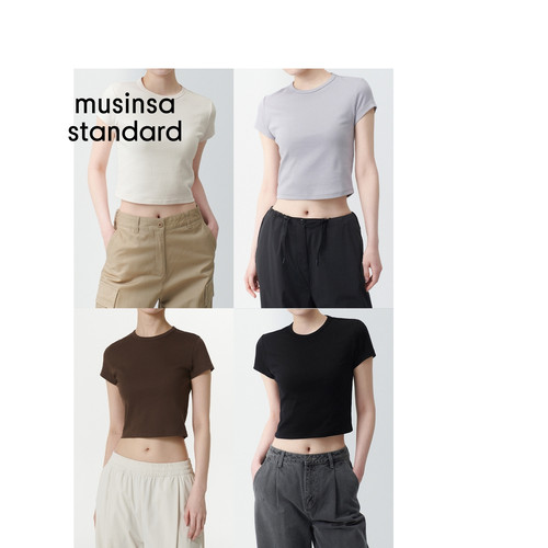 韩国26春季女士时尚简约短袖T恤MUSINSA STANDARD - 图3