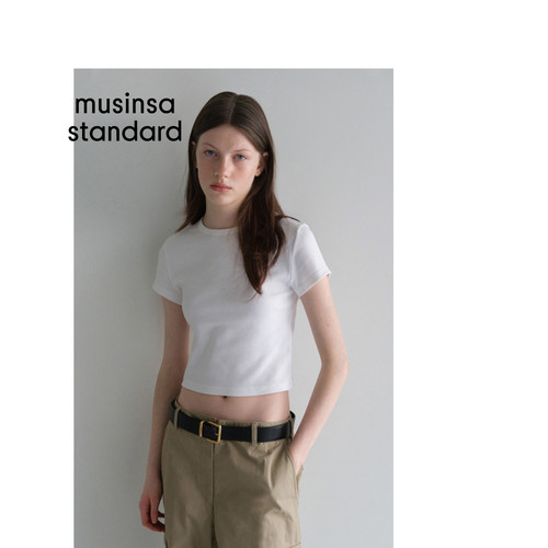 韩国26春季女士时尚简约短袖T恤MUSINSA STANDARD - 图2