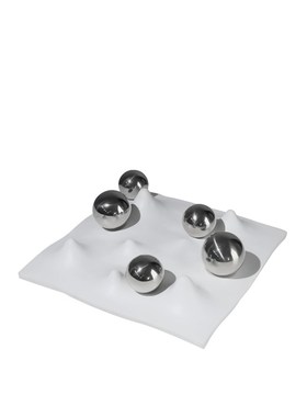 简约现代冰川圆球几何立体摆x件样板间办公会议室内书柜桌面软装