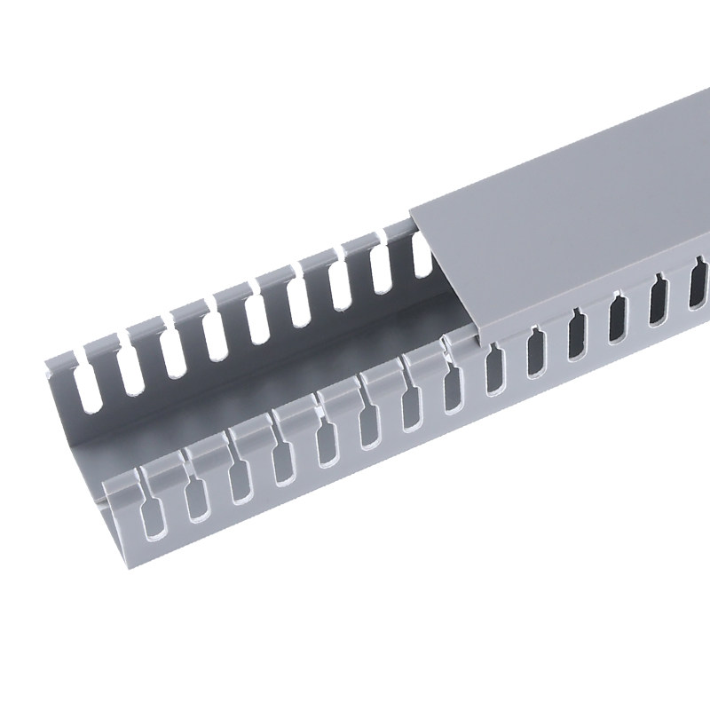 绝缘线槽PVC阻燃灰色走线槽 明装配电箱控制柜走齿形开口塑料线槽,淘宝优惠券,粉丝福利购,淘宝优惠卷