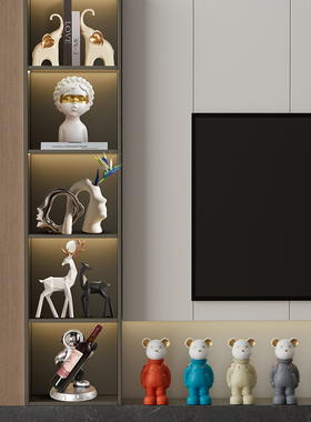 酒柜装饰品客厅电视背景r墙摆件家居饰品轻奢高档玄关办公桌工艺