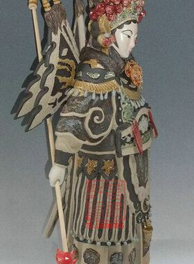 陶瓷工艺品 石湾公仔 穆桂英 素色 杨家将