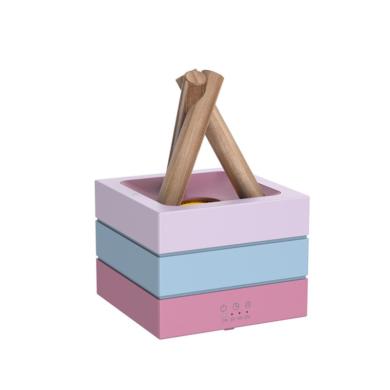 篝火香薰b机遥控七彩火焰加湿器家用客厅卧室办公扩香机气氛灯 - 图3