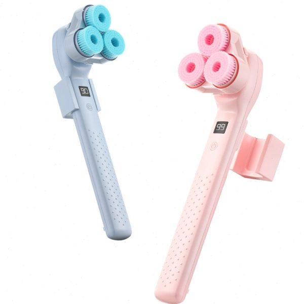 多功能电动洗澡仪沐浴刷三刷头搓背懒人搓澡神器刷身体自动搓泥机,淘宝优惠券,粉丝福利购,淘宝优惠卷