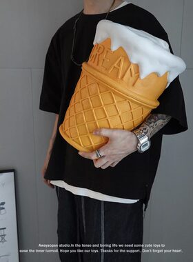 包邮复古美式大甜筒冰淇淋凳子换鞋凳家居装饰摆件节日送人礼物