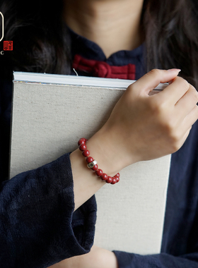 朱砂手链本命佛手串男士守护神转运珠女属鼠牛马羊狗龙本命年佛珠