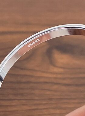 碎冰冰纯银手镯婴儿9999纯银宝宝银镯子儿童男女小孩满月银饰礼物