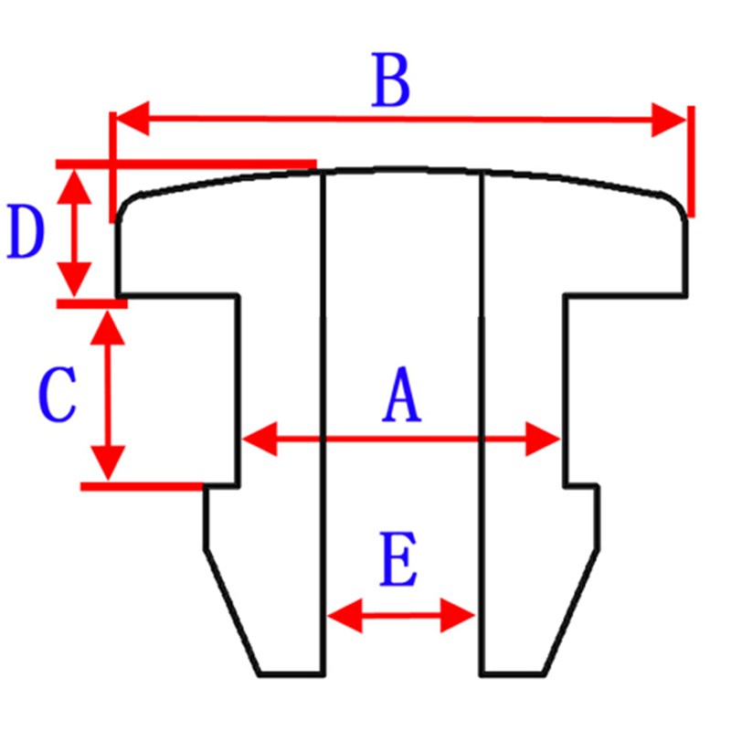 环保耐高温倒扣通孔硅橡胶双面护线环 扣式护线圈 过线圈 密封圈 - 图2