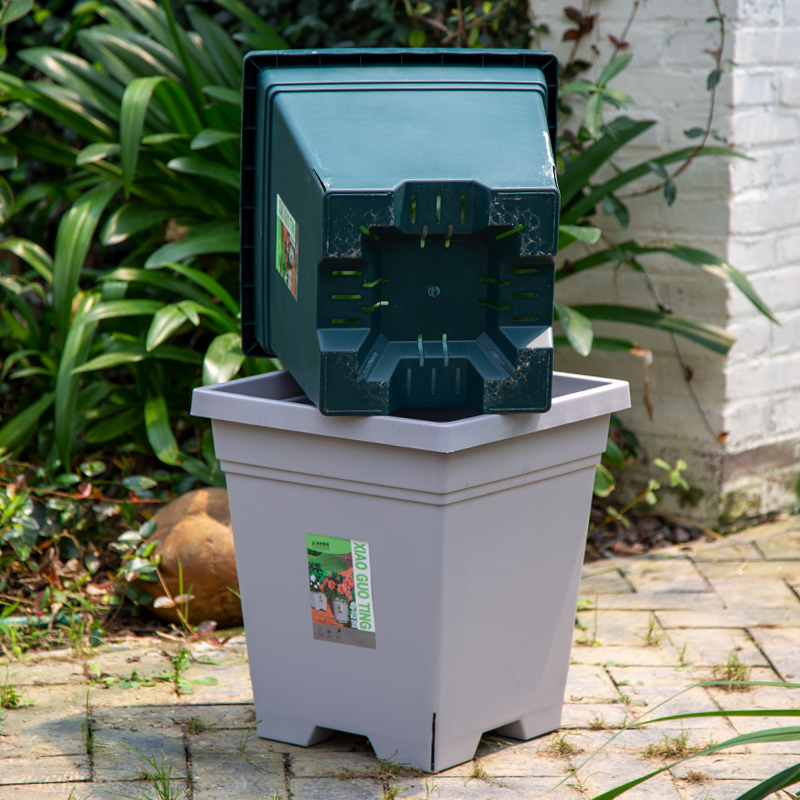 花盆超大号方形控根月季绣球庭院植物种栽树加厚透气排水10加仑盆 - 图2