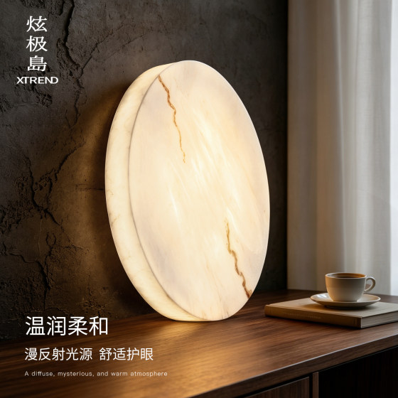 Italian high-end resin bedroom ceiling lamp